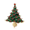Enamel Christmas Tree Brooch In 2 Color Variants For Jackets and Scarves view 5