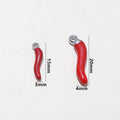 Stainless Steel Enamel Chili Pepper Charms in Two Sizes view 2