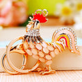 Jeweled Rooster, Hen and Duck Keychains in Eleven Pictured Designs view 8