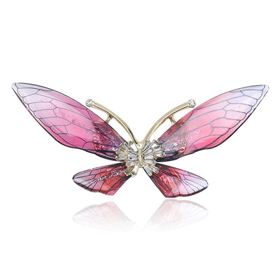 Translucent Butterfly Brooch shown alone on a light background