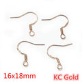 Fishhook Earring Findings With Coil and Loop in Multiple Finishes view 7