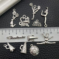 Antique Silver Cheerleading Equipment and Cheerleading Theme Metal Charms in 12 view 4