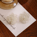 Six Color Layered Translucent Flower Ear Clip Earrings view 9