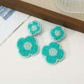 Seed Bead Flower Bottle Tassel Drop Earrings Seven Styles view 8