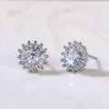 Assorted Clear Stone Stud Earrings In Eight Geometric Designs view 8