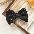Polka Dot Bow Hair Comb Scrunchie Clip Five Styles view 6