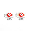 Round Evil Eye Connector Charms in Nine Colors and Two Metal Tones view 2