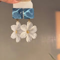Colorful Floral Statement Earrings in Eight Styles view 11