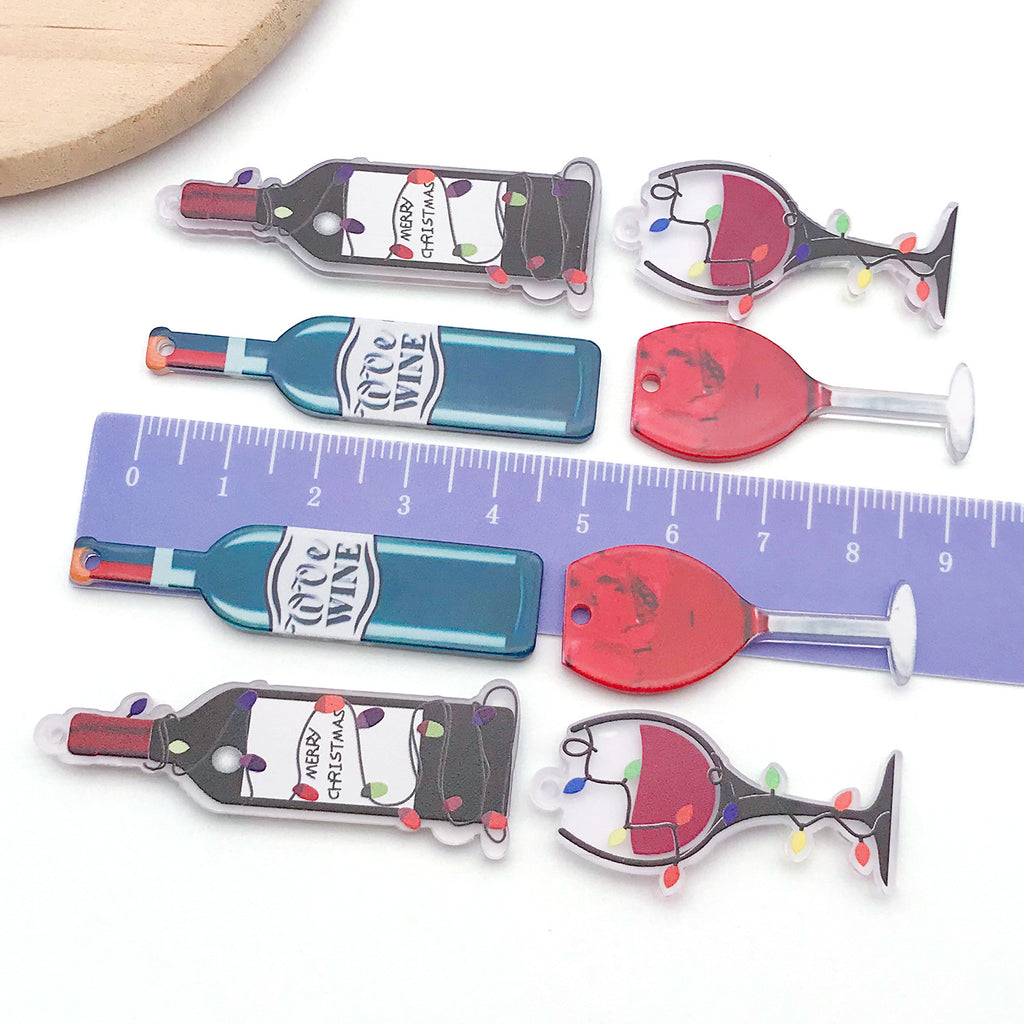 Acrylic Double Sided Charm Pendants