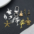 Blue Starfish and Turtle Metal Charms with 7 Listed Options view 3