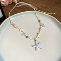 Assorted Beach Shell Starfish Beaded Necklace Collection view 3