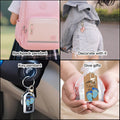 Pink Blue Baby Feet Enamel Keychain Gold Lobster Clasp view 3