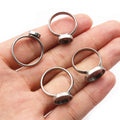 Stainless Steel Round Pad Ring Blanks in Four Sizes view 4