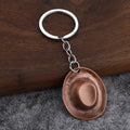 Cowboy Hat-Shaped Metal Keychain in Six Color Finishes view 4