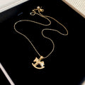 Rocking Horse Pearl Stud Earring Necklace Set 9 Styles view 8