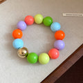 Round Acrylic Bead Bracelets Necklaces Sixteen Color Styles view 7