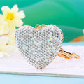Clay Full Crystal Heart Keychains in Nine Colors plus Assorted Option view 10
