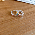 Silver Tone Enamel Hoop Earrings In Four Playful Designs view 6