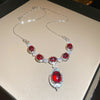 Red Oval Necklace