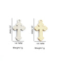 Enamel-Look Silver Gold Cross Alloy Charms in 16 Styles view 2