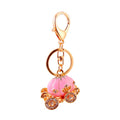 Rhinestone Pumpkin Carriage Keychain With Lobster Clasp, 6 Colors view 5