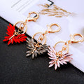 Crystal Butterfly Keychains in Red Pink Gray and Assorted Color Options view 1
