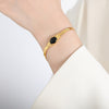 Black Glass Bracelet