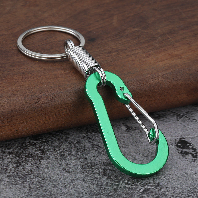Carabiner Spring Ring Metal Keychain Men's Waist Clip Bag Hook