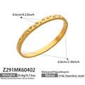Crystal Hinged Bangle Collection in Five Gold and Silver Tone Designs view 8