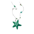 Turquoise Starfish And Shell Beaded Pendant Necklace view 5