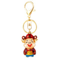 Fortune Pig Character Keychains with Braided and Bare Wrist Loops view 5