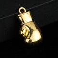 Miniature Metal Boxing Glove Charm Pendant Four Finishes view 7