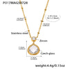 P017 WhiteGoldGlassPendant