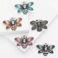 Detailed Crystal Bee Brooch in Five Rich Color Combinations view 1