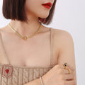 Herringbone Cuban Toggle Necklace With Baguette Zircon Bar view 4