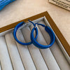 Wide Blue Hoop