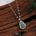 Mini Gourd Pendant Necklaces Silver Tone 7 Stone Colors view 3