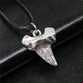 Shark Tooth Cord Necklace in Detailed Metal Finishes for Jewelry Making view 2