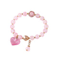 Colorful Crackle Bead Stretch Bracelets with Assorted Charms view 5