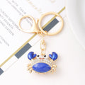 Rhinestone Ocean Animal Keychain Metal Crab Dolphin Charm view 6