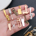 Blue Hand Tool Metal Charms with 6 Listed Options for Jewelry Making view 2