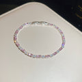 Silver Crystal Tennis Bracelets Ear Clips And Cherry Ring view 10