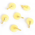 Polished Gold Round Disc Alloy Charms in 4 Styles for Jewelry Crafts view 8