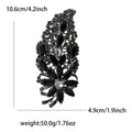 Large Crystal Leaf Spray Brooch in Nine Colors for Jackets Scarves and Lapels view 9