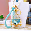 Sky-Blue-Braided Blue-Heart-Handbag