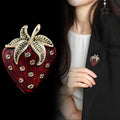 Strawberry Enamel Metal Brooch Pin 3.5 x 4.5 cm for Jackets and Lapels view 4