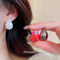 Iridescent Acrylic Teardrop Stud Earring Color Sets view 2
