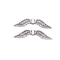 Feathered Angel Wing Spacer Beads in 3 Finishes for Jewelry Making view 3