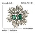 Baroque Starburst Crystal Gem Brooch Four Colorways view 7