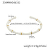 Z304 GoldWhite Bangle